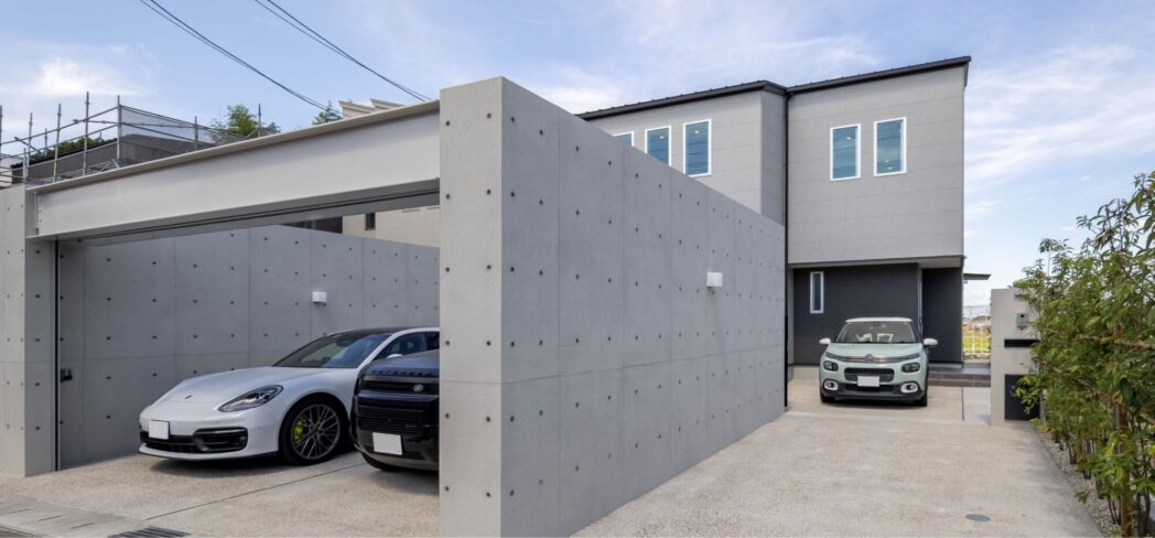 眺望のガレージハウスC棟