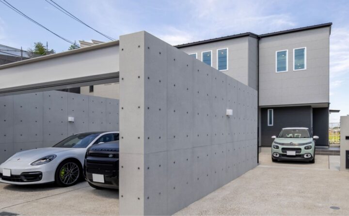 眺望のガレージハウスC棟